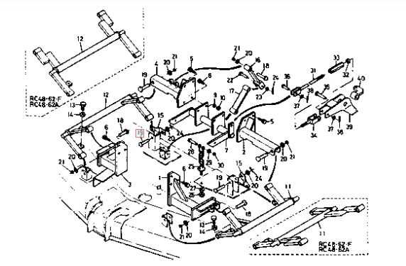 kubota mower deck parts diagram