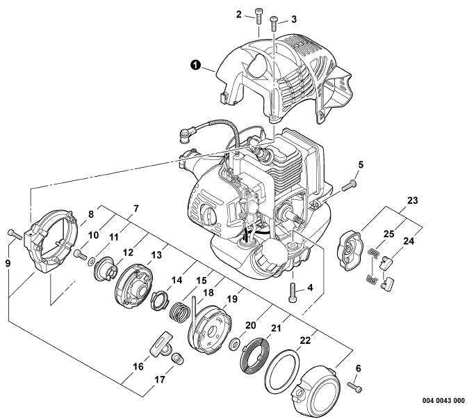 weed eater parts diagram