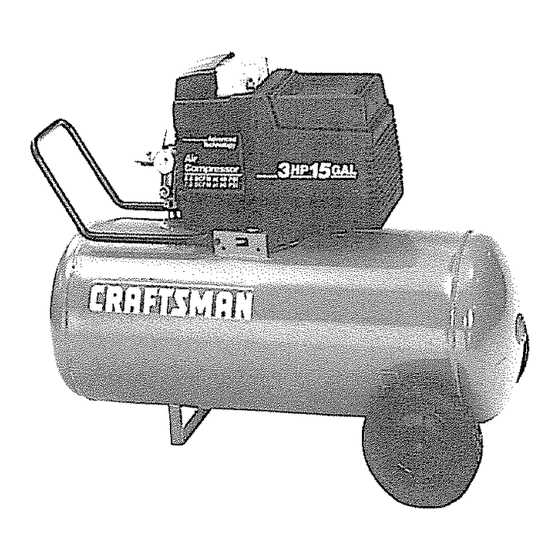 craftsman air compressor parts diagram