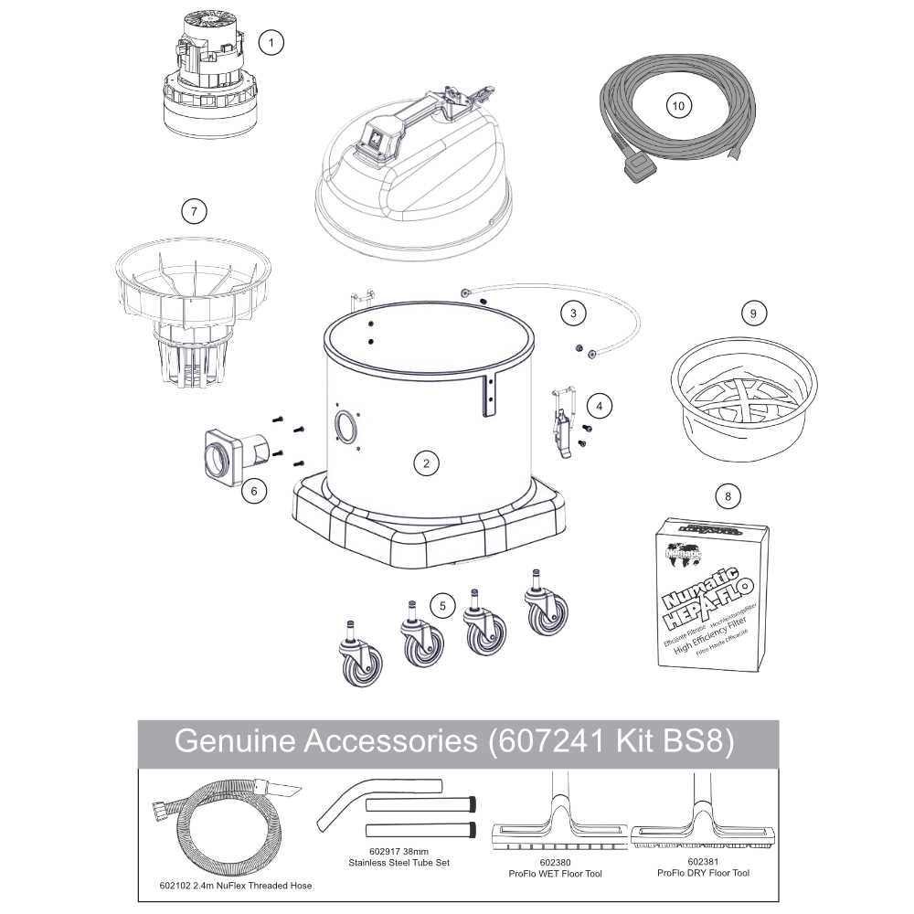 shop vac parts diagram