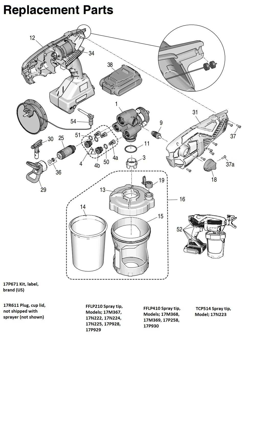 graco truecoat 360 vsp parts diagram