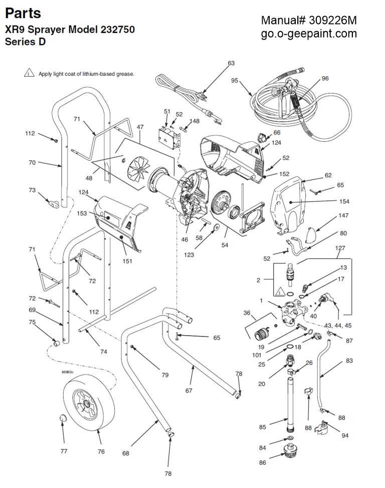 graco magnum pro x9 parts diagram