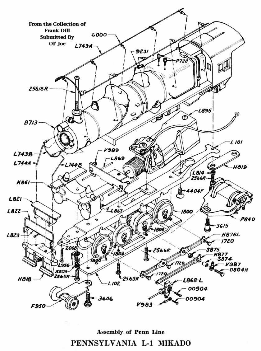 Lionel Parts List and Exploded Diagrams for Model Train Enthusiasts