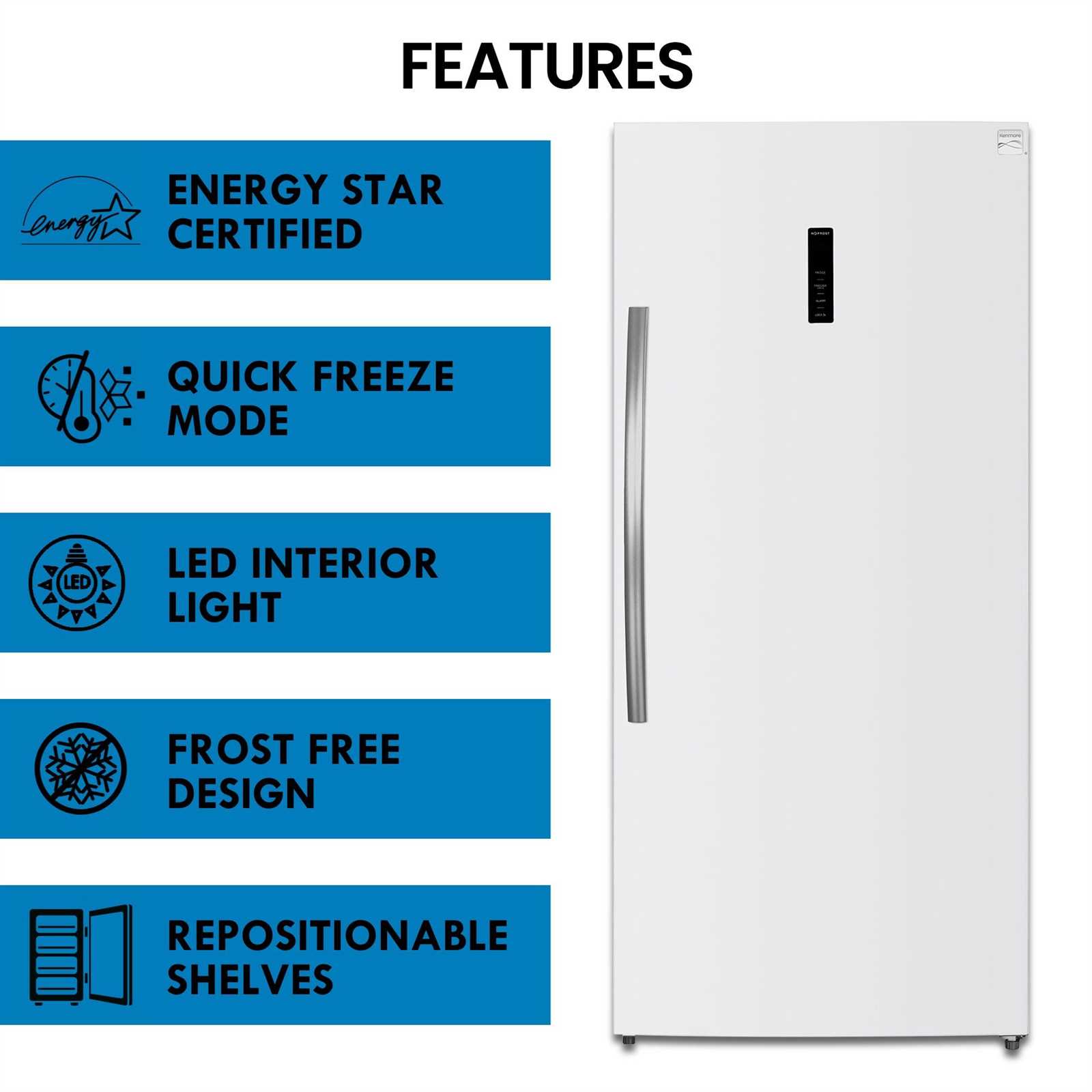 kenmore upright freezer parts diagram