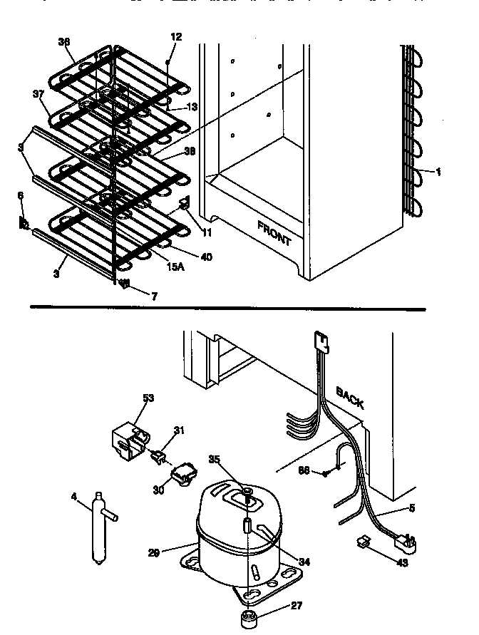 kenmore upright freezer parts diagram