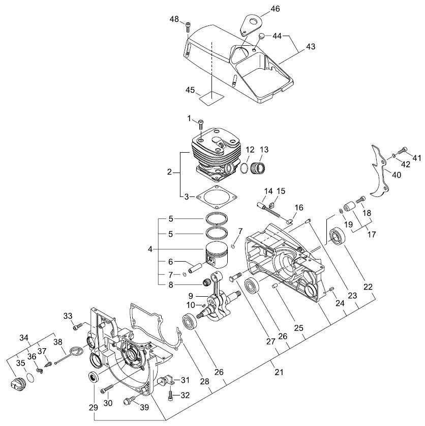 echo chainsaw parts diagram