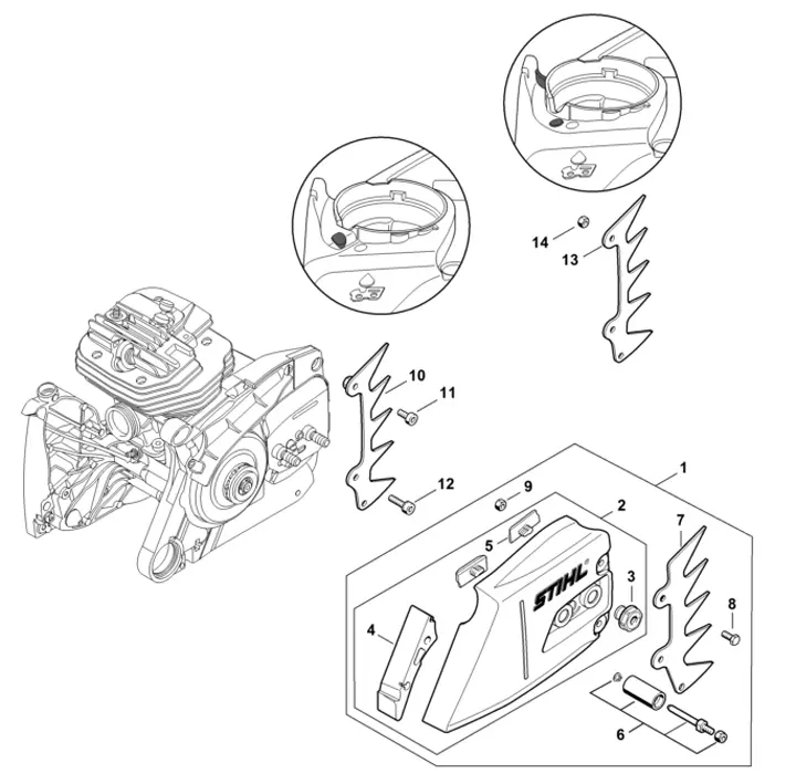 stihl ms261 parts diagram