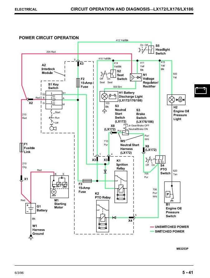 john deere lx176 parts diagram