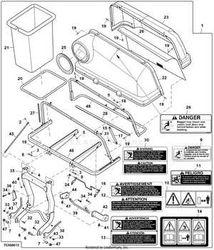 john deere bagger parts diagram