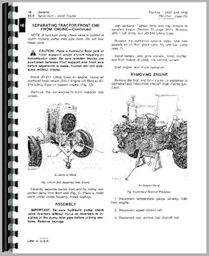 john deere 2240 parts diagram