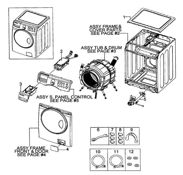 clothes washer parts diagram