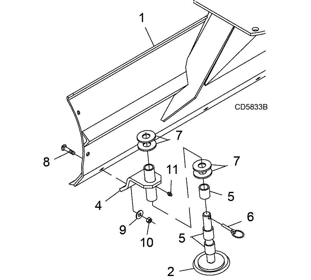 john deere snow plow parts diagram