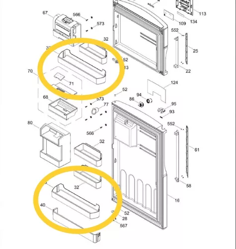 samsung rf267aers parts diagram