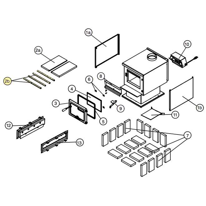 wood stove parts diagram