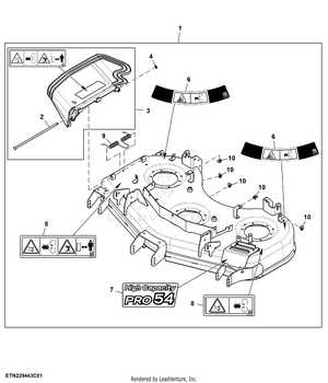 craftsman 54 mower deck parts diagram