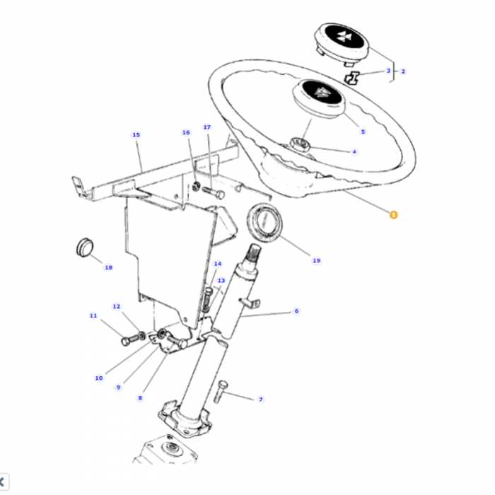 massey ferguson steering parts diagram