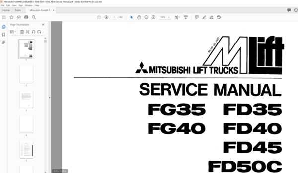 mitsubishi forklift parts diagram