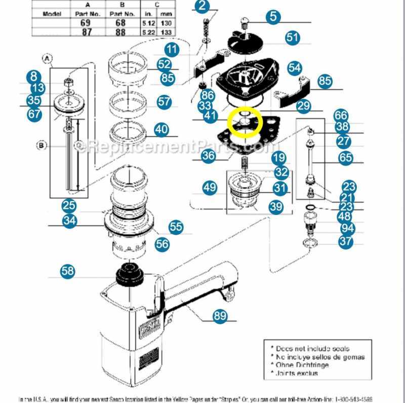 senco nail gun parts diagram