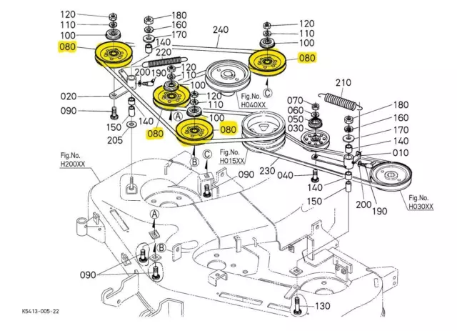 kubota zd21 mower deck parts diagram