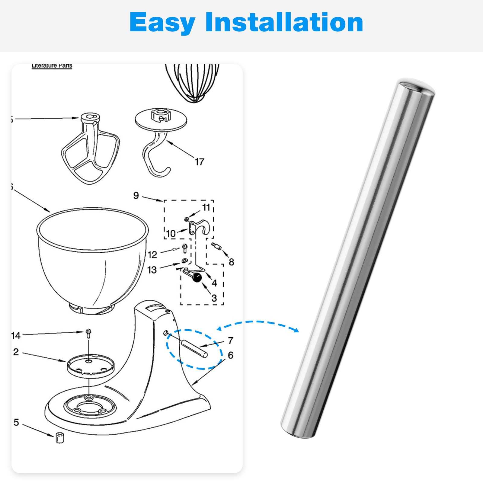 kitchenaid parts diagram