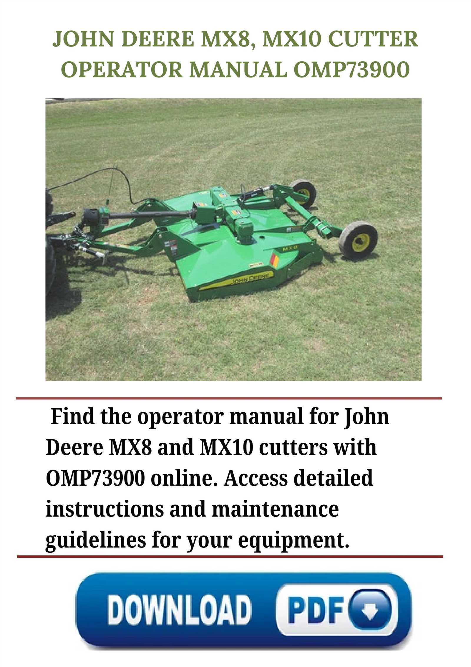 john deere mx10 parts diagram