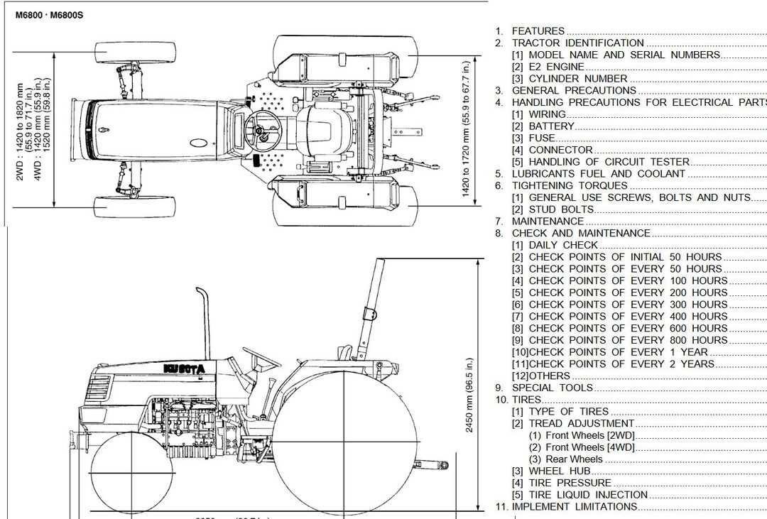 kubota m6800 parts diagram