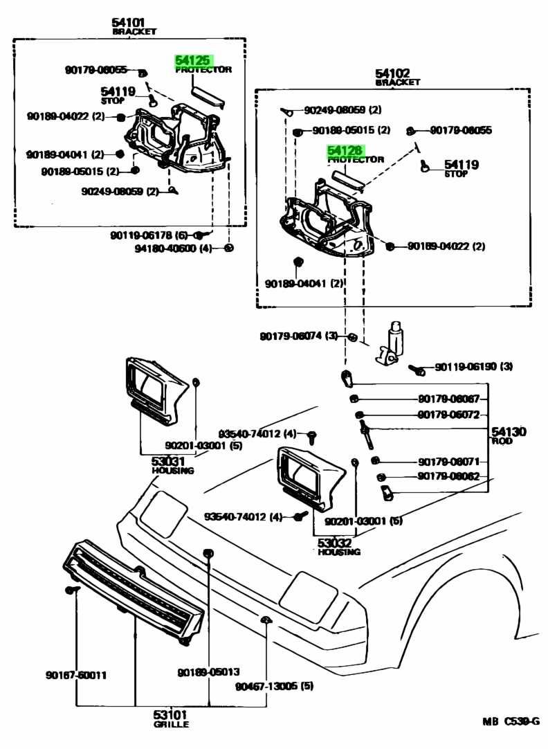 ford f150 front end body parts diagram