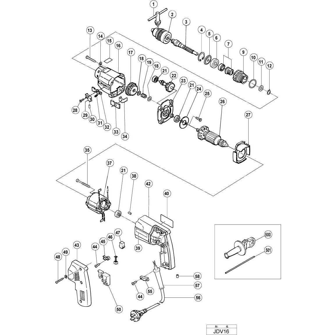 ratchet parts diagram