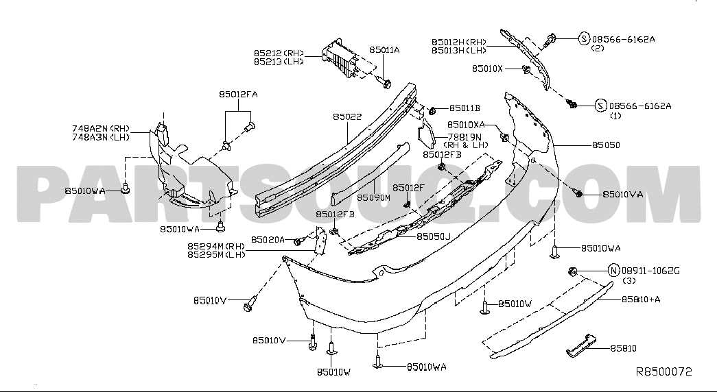 2016 nissan rogue parts diagram