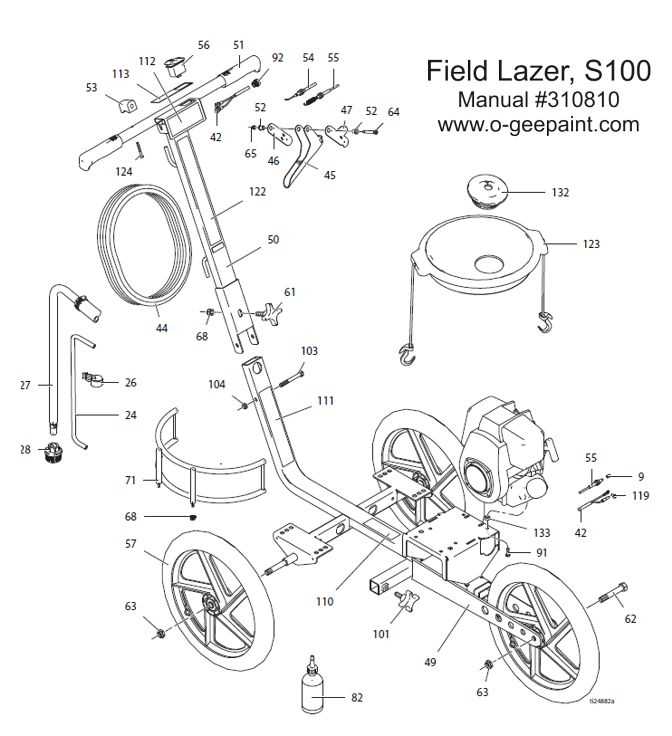 graco fieldlazer s100 parts diagram