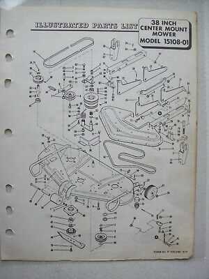 bolens push mower parts diagram