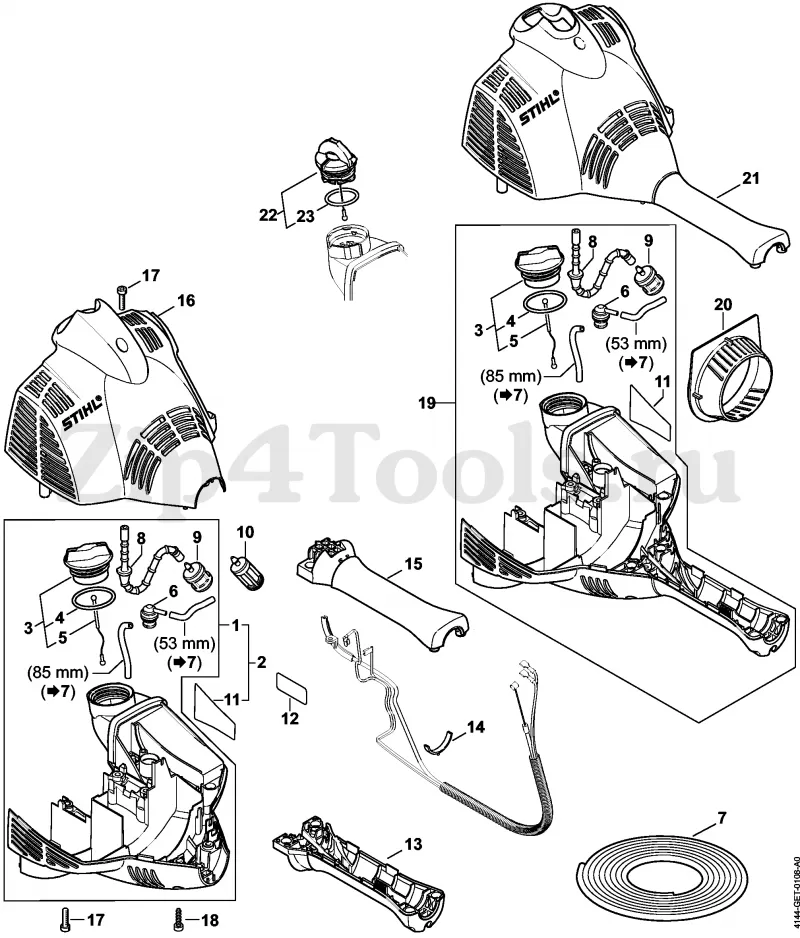 stihl fs 70 rc parts diagram
