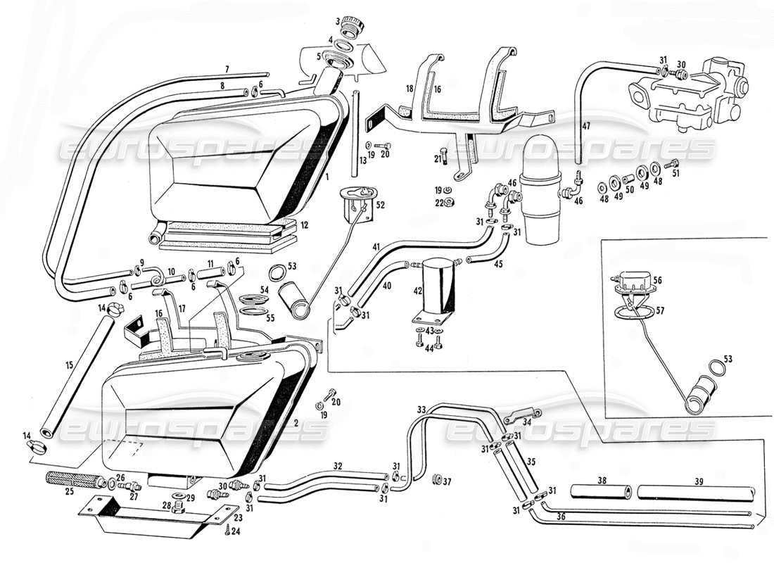 gas tank parts diagram