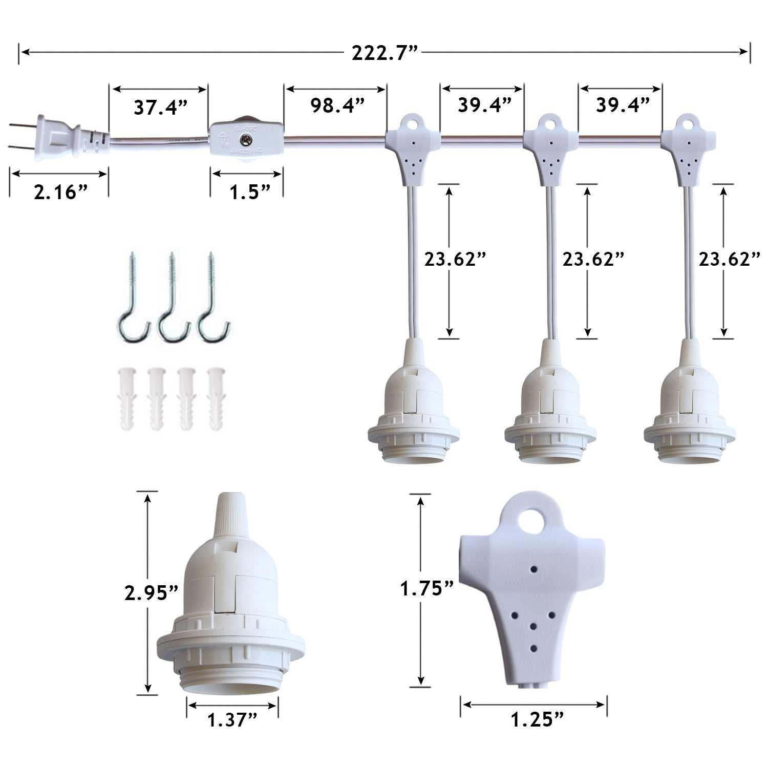 pendant light parts diagram