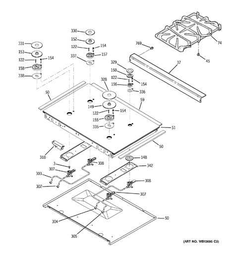 ge gas range parts diagram