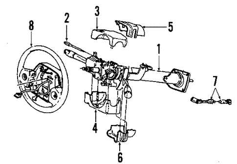 dodge ram steering parts diagram