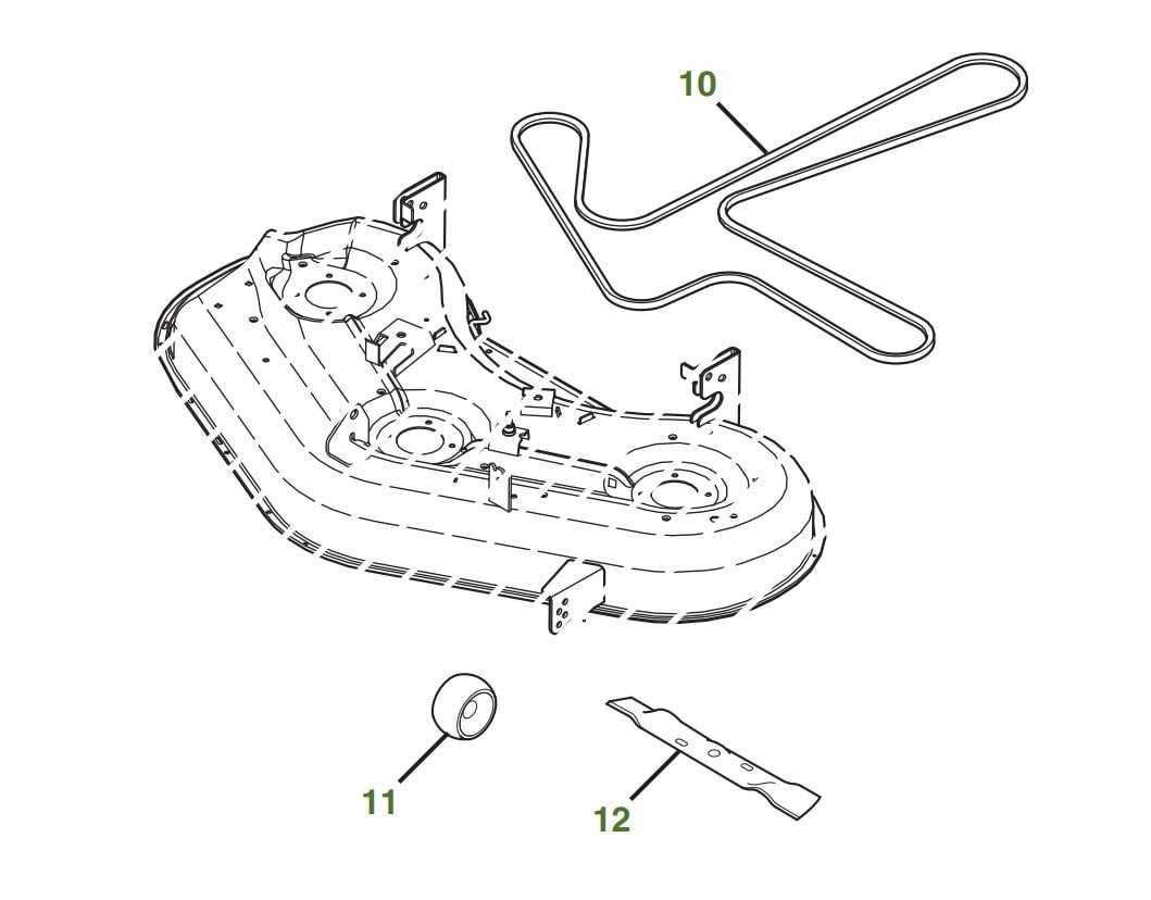 john deere 48 edge mower deck parts diagram