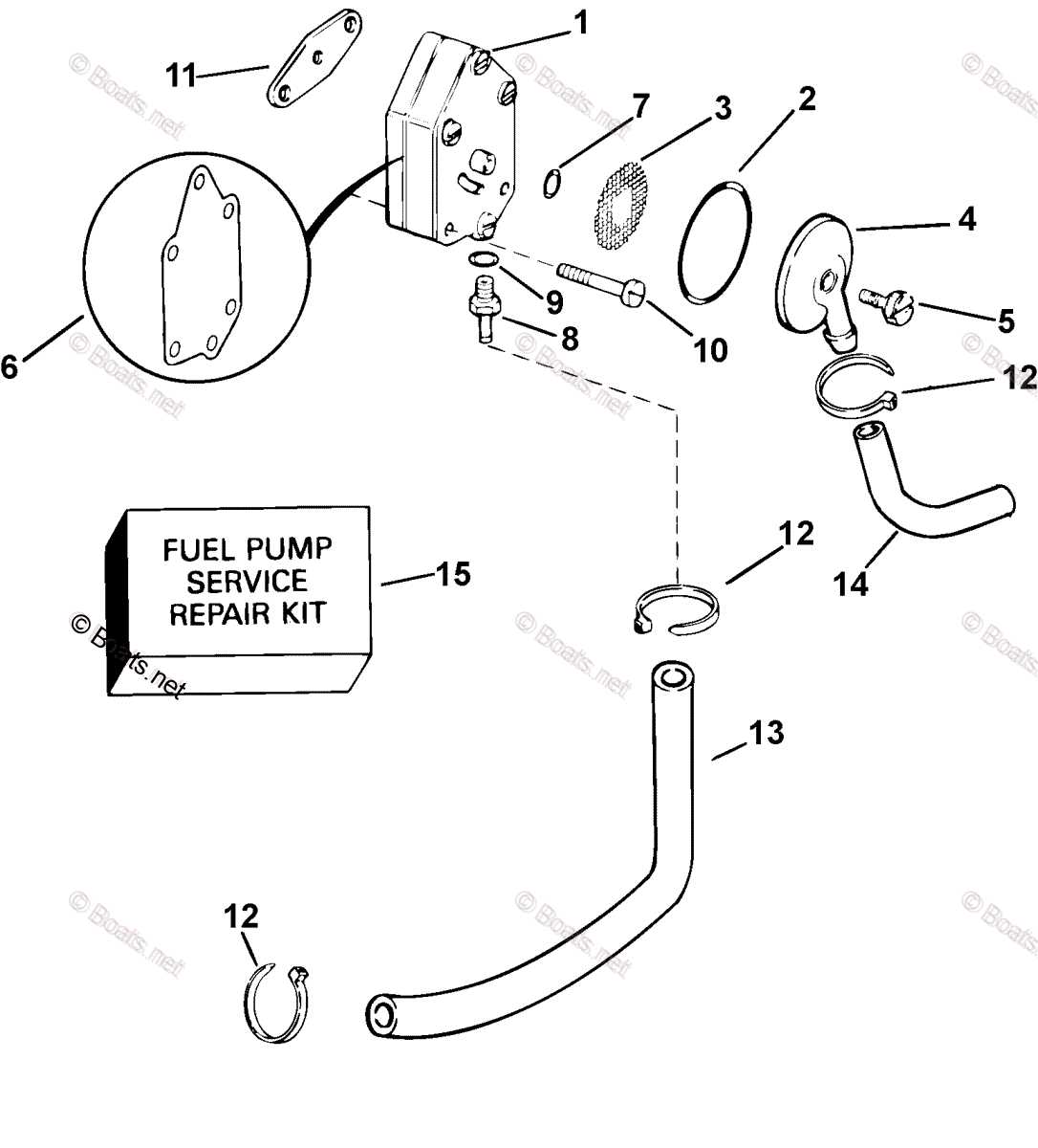 15 hp johnson outboard parts diagram