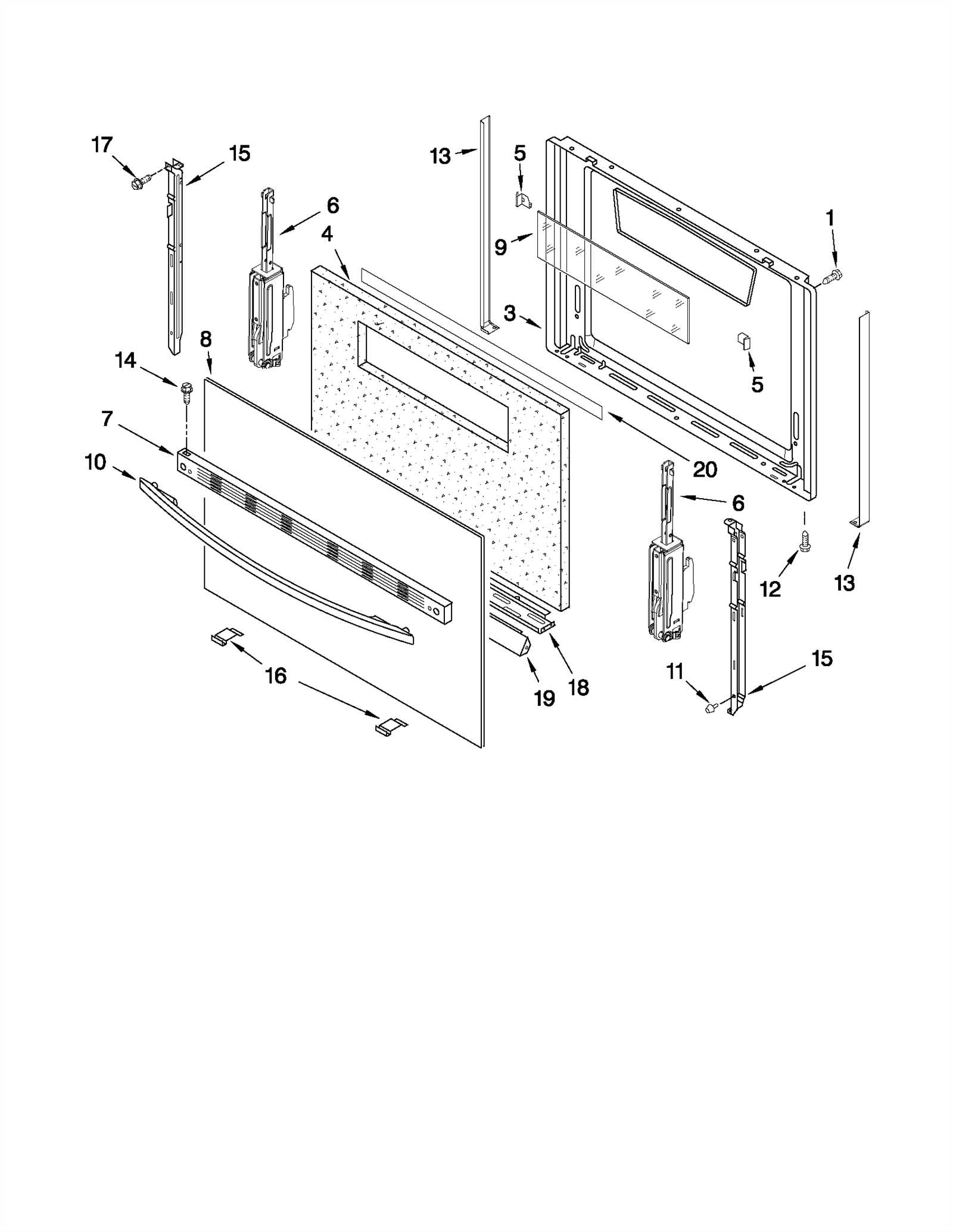 whirlpool range parts diagram