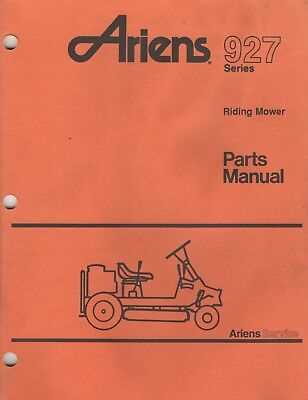 ariens riding mower parts diagram