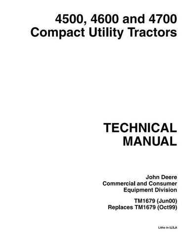 john deere 4500 parts diagram