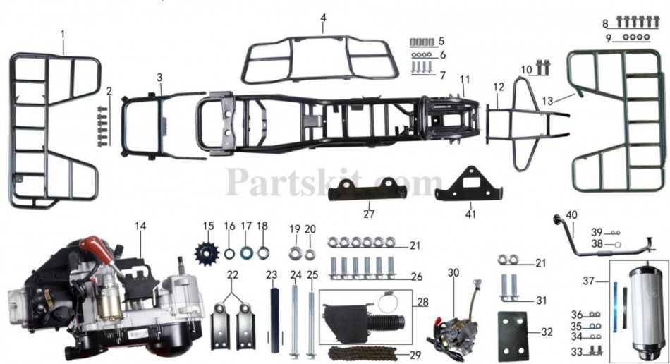 tao tao 110 parts diagram