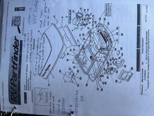 rv ac parts diagram