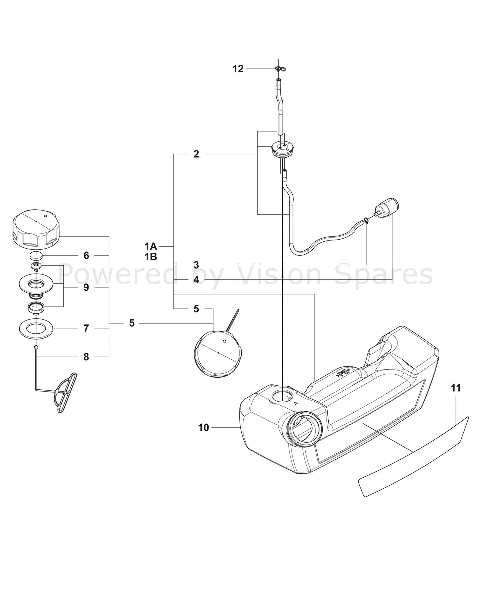 husqvarna 125b blower parts diagram