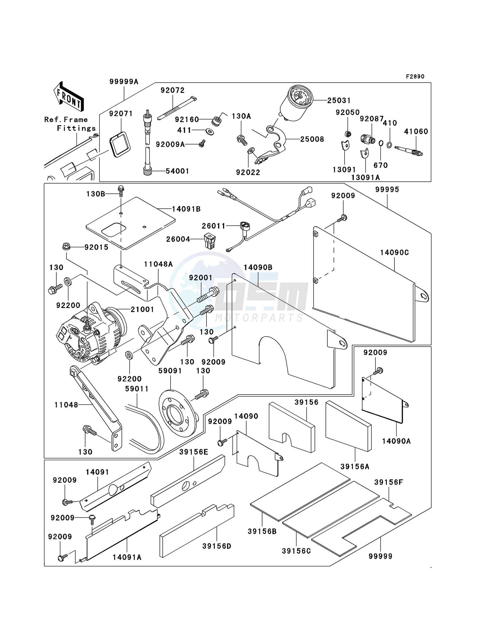 kawasaki mule 3010 parts diagram