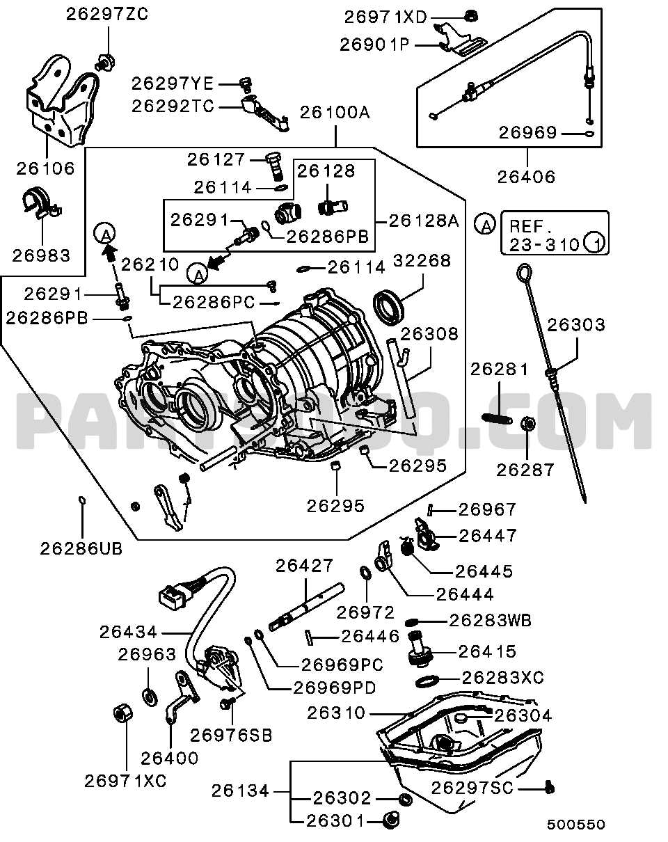 auto transmission parts diagram