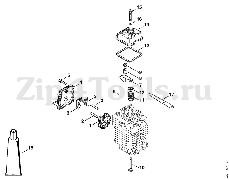 stihl fs 111 rx parts diagram