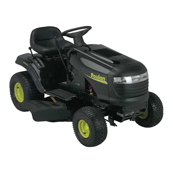 poulan pro 42 inch riding mower parts diagram