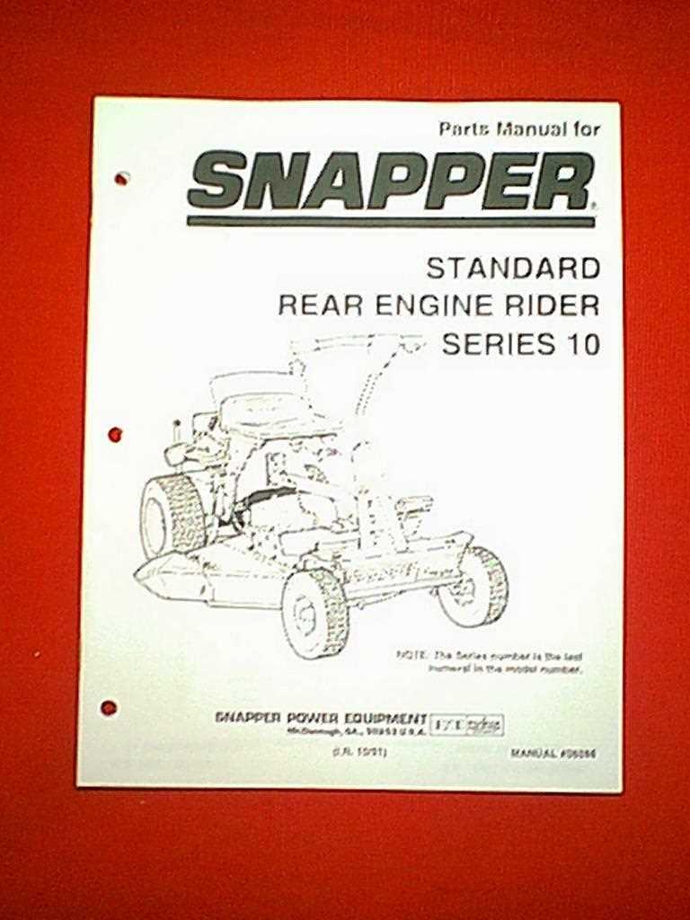 rear engine snapper riding mower parts diagram