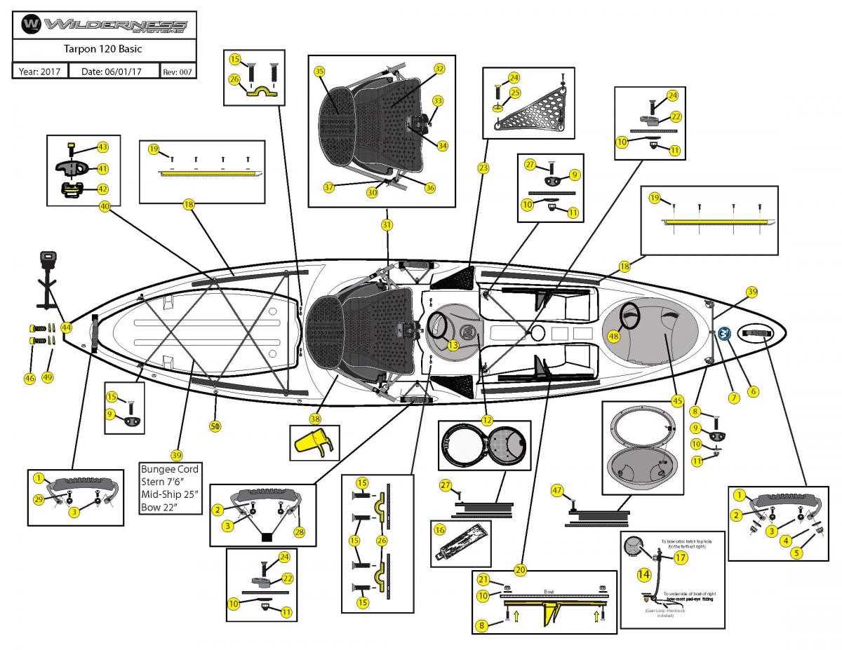 paddle boat parts diagram